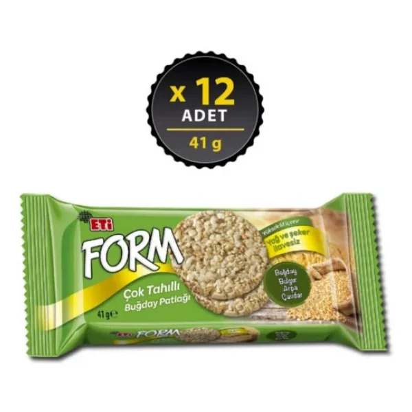Eti Form Çok Tahıllı Buğday Patlağı 41 gr 12'li - Görsel 6