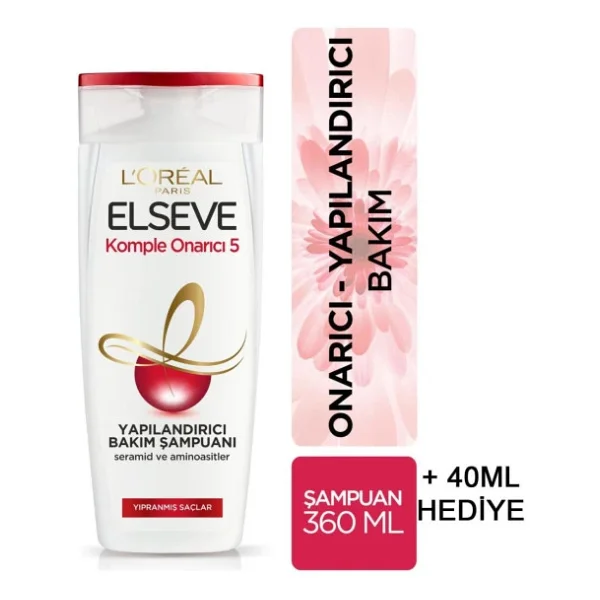 L'Oreal Paris Elseve Komple Onarıcı 5 Yapılandırıcı 400 ml Şampuan - Görsel 5
