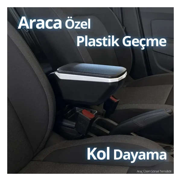 S-Dizayn Vw Polo Kol Dayama Kolçak Geçmeli Abs Gri 2009-2017 - Görsel 6