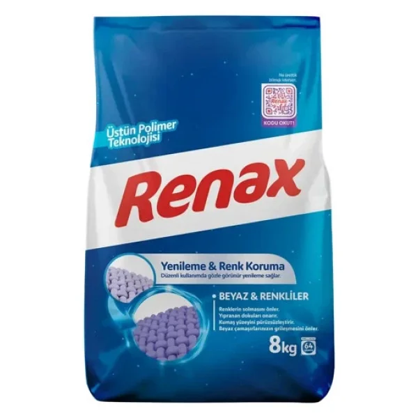 Renax Beyazlar ve Renkliler için 8 kg Toz Deterjan - Görsel 4