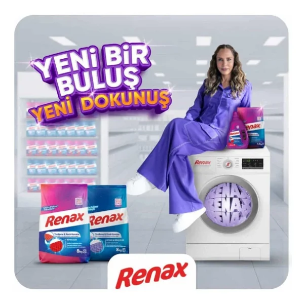 Renax Beyazlar ve Renkliler için 8 kg Toz Deterjan - Görsel 8