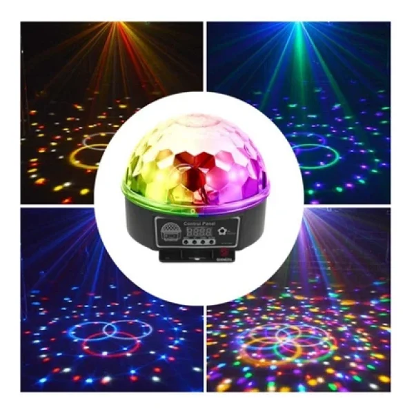 Quenlite QX-61 RGBW DMX512 Sahne Küre Led Işık Sistemi 6x1 W Disko Işığı - Görsel 3