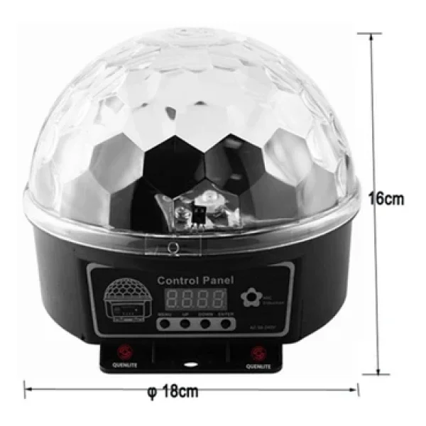 Quenlite QX-61 RGBW DMX512 Sahne Küre Led Işık Sistemi 6x1 W Disko Işığı - Görsel 5