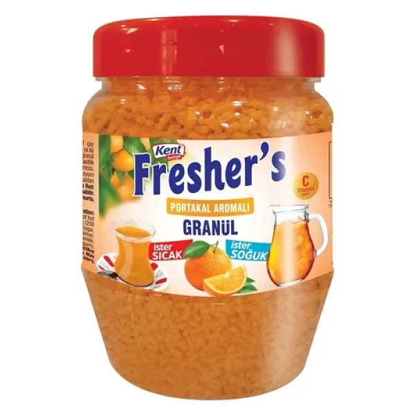 Kent Boringer Fresher's Portakal Aromalı Toz İçecek 300 gr - Görsel 5