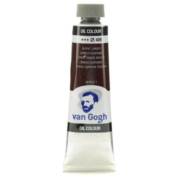 Talens Van Gogh 40 ml Yağlı Boya 409 Burnt Umber - Görsel 5