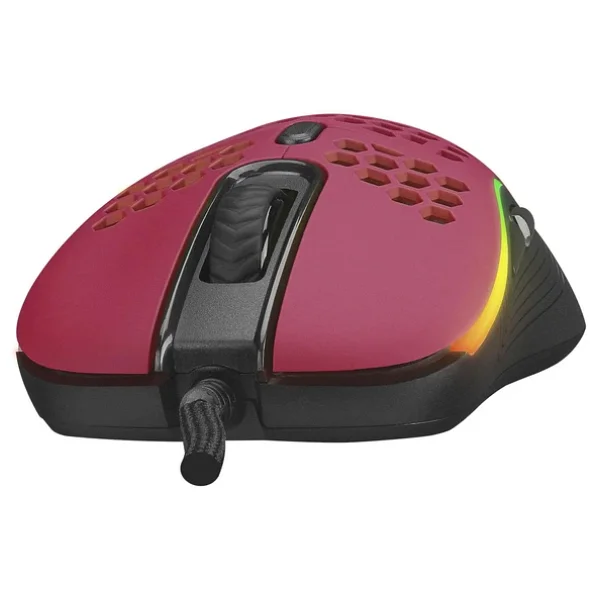 Rampage Gentle SMX-R85 Kırmızı RGB Makrolu Optik Kablolu Oyuncu Mouse - Görsel 3