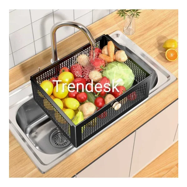 Trendesk 5 Katlı Metal Beyaz Çekmeceli Patates Soğan Sepeti Sebze Meyve Sepeti Sebzelik - Görsel 2