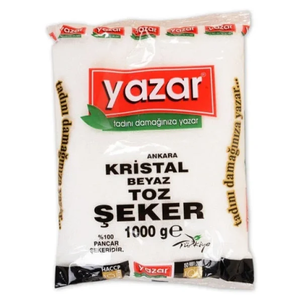 Yazar Kristal Toz Şeker 1 kg - Görsel 3
