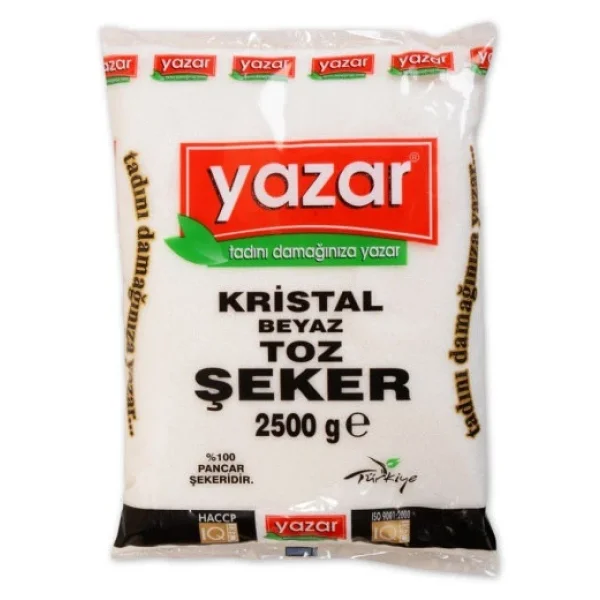 Yazar Kristal Toz Şeker 2.5 kg - Görsel 3