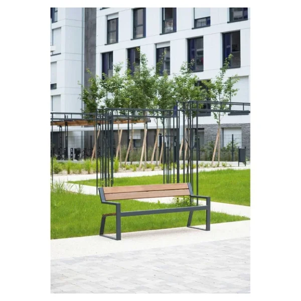 Park Oturma Bankı Ahşap Dış Mekan Oturma Bankları - Görsel 4