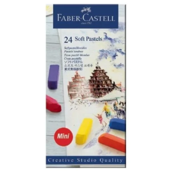 Faber-Castell Creative Studio Soft Mini 24'lü Toz Pastel Boya - Görsel 6