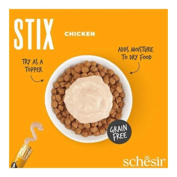 Schesir Stix Tavuklu 6x15 gr Krema Kedi Ödül Maması - Görsel 7