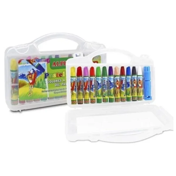 Alpino Çantalı 12'li Pastel Boya - Görsel 7