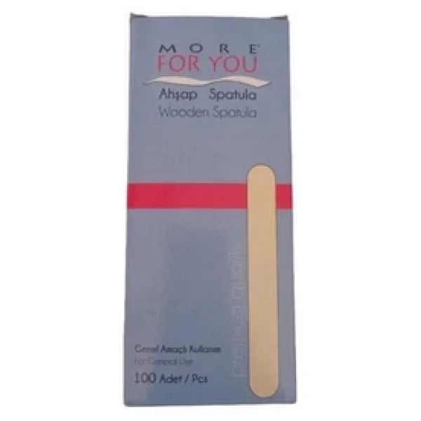 More For You Ahşap Ağda Spatulası 100 Adet Spatula - Görsel 4