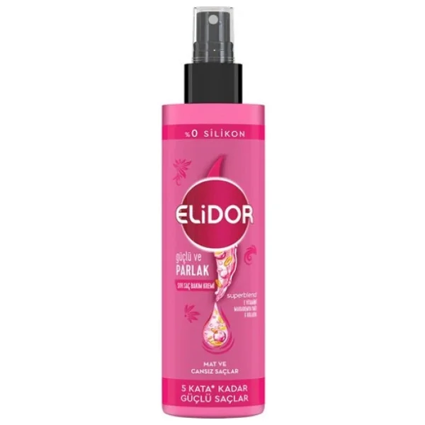Elidor Superblend Güçlü & Parlak 200 ml Sıvı Saç Kremi - Görsel 5