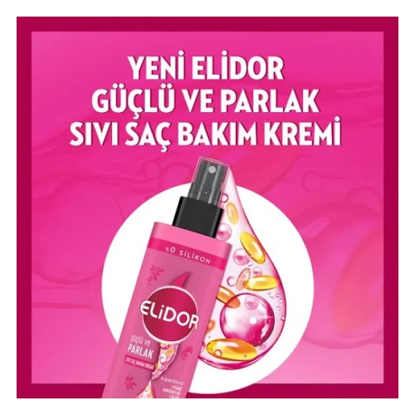 Elidor Superblend Güçlü & Parlak 200 ml Sıvı Saç Kremi - Görsel 6