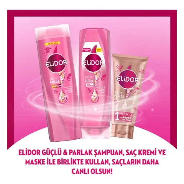 Elidor Superblend Güçlü & Parlak 200 ml Sıvı Saç Kremi - Görsel 9