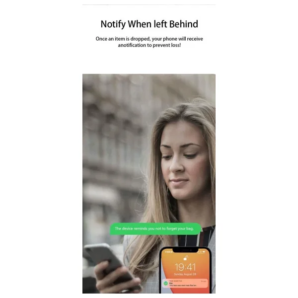 Smart Locator Bluetooth Takip Cihazı Smart Tracker Beyaz APPLE MFI ONAYLI Smart Tag - Görsel 6