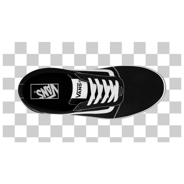 Vans Ward VN0A3IUNIJU1 Siyah-Beyaz Kadın Spor Ayakkabı - Görsel 3