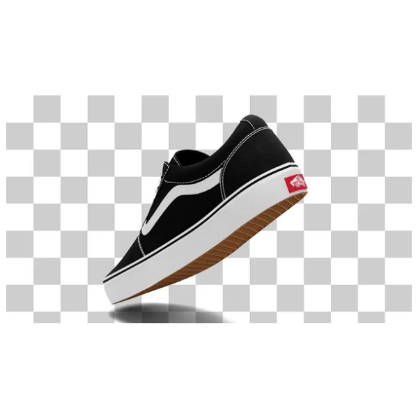 Vans Ward VN0A3IUNIJU1 Siyah-Beyaz Kadın Spor Ayakkabı - Görsel 6