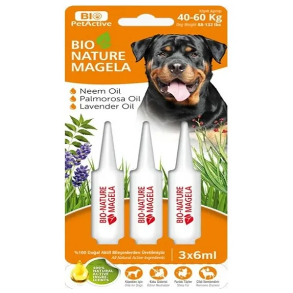 Bio PetActive Bio Nature Magela 3x6 ml 40-60 kg Köpek Ense Damlası - Görsel 4