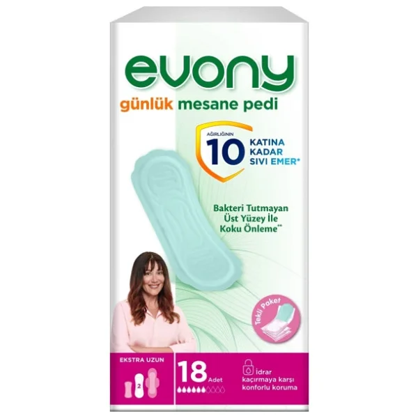 Evony Ekstra Uzun 18'li 5 Adet Günlük Mesane Pedi - Görsel 2