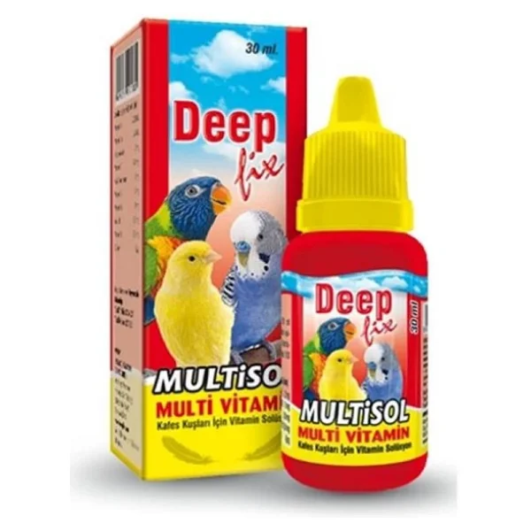 Deep Fix Multisol 30 ml Kuş Multivitamini - Görsel 3