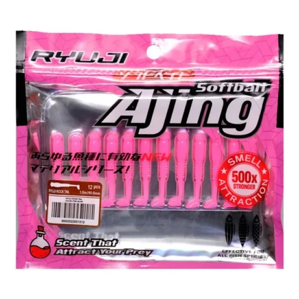 Ryuji Rock Tail 4cm Kokulu Silikon Yem 12 Adet - Görsel 3