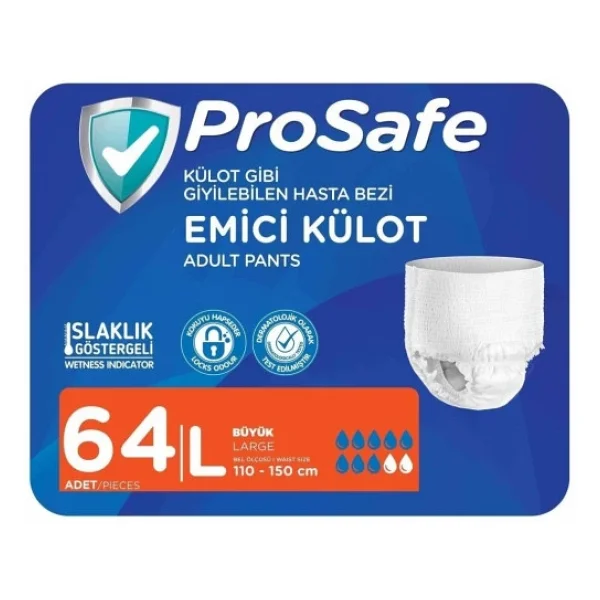 Prosafe Emici Külot Büyük Boy L 8'li 8 Adet Hasta Bezi - Görsel 3