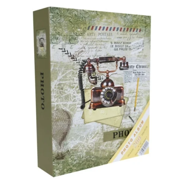 Rabsev RS4602-1 Fotoğraf Albümü 10x15cm 200 Fotoğraf Kapasiteli Telefon Desenli Anı Albümü - Görsel 7
