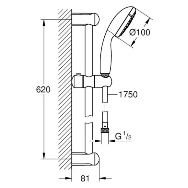 Grohe 27644001 Tempesta 3 Fonksiyonlu El Duşlu Duş Seti - Görsel 7
