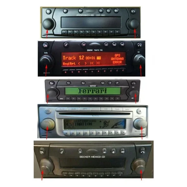 Porsche Carrera 911 Cd Radio Icin Radyo Dugmesi 1 Adet - Görsel 2
