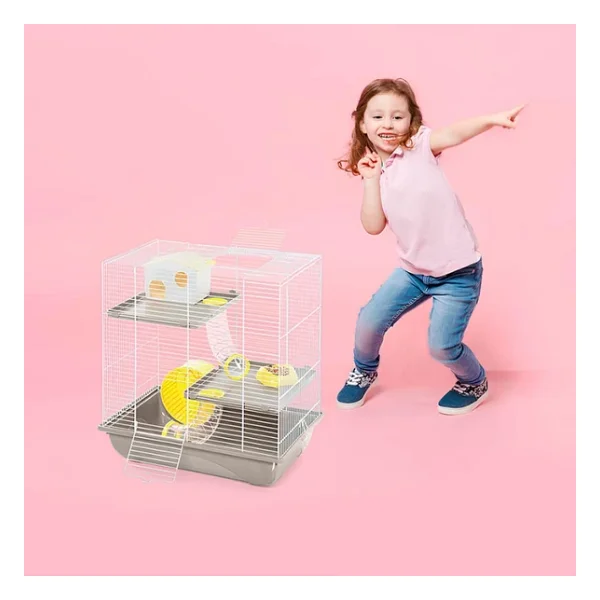 Imac Criceti 7 Hamster Kafesi Fuşya 45X30x47,5 Cm - Görsel 2