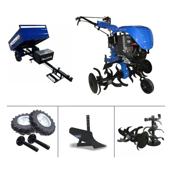Flash 300 Sr200 - 7Hp Benzinli 3+1 Sanzimanli Capa Makinasi - Demiray Manuel Damperli Romork - Görsel 6