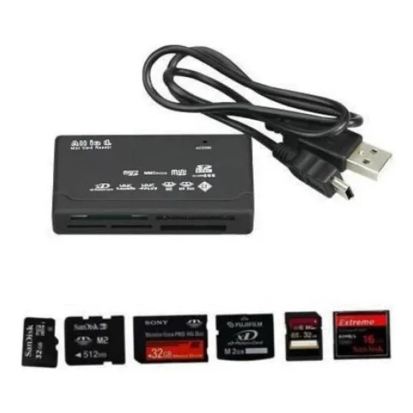 Çoklu Kart Okuyucu All İn 1 Cf Micro Sd Sd Mini Sd Sd Hc Card Reader - Görsel 2