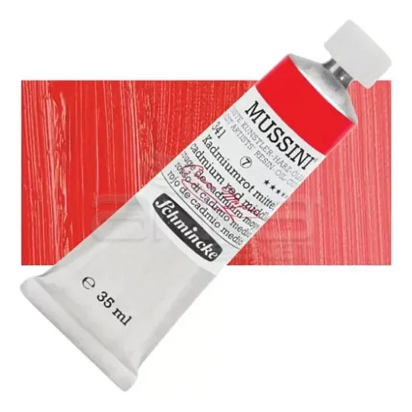 Schmincke Mussini 35 ml 341 Cadmium Red Middle Yağlı Boya - Görsel 5