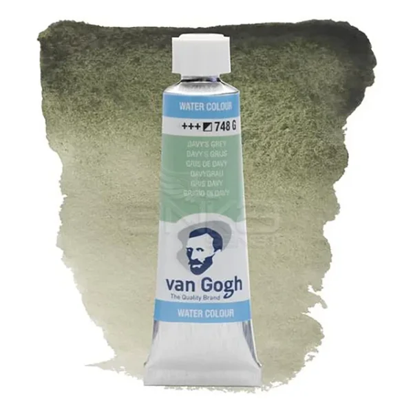 Talens Van Gogh 748 Davy's Grey 10 ml Tüp Sulu Boya - Görsel 4