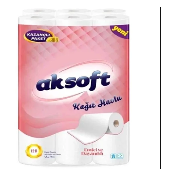 Aksoft 12'li Kağıt Havlu - Görsel 4