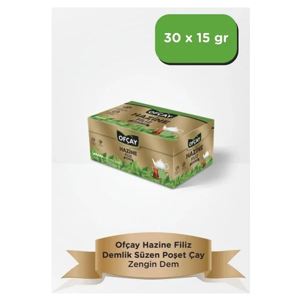 Ofçay Hazine Zengin Dem 15 gr 30'lu 12 Adet Demlik Poşet Çay - Görsel 2