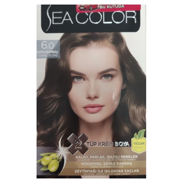 Sea Color 6.0 Koyu Kumral Saç Boyası - Görsel 4