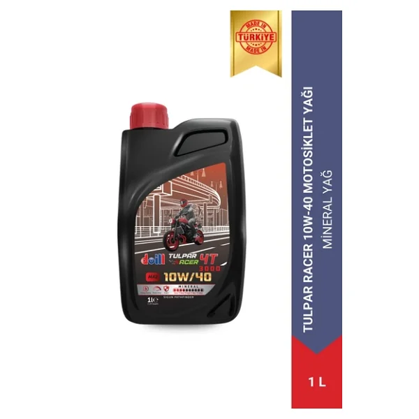 Doill Tulpar Racer 4T 10W-40 1 lt Motosiklet Yağı - Görsel 3