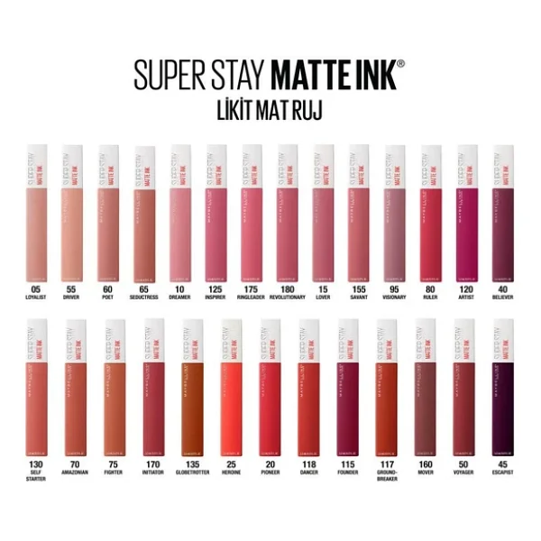Maybelline New York Super Stay Matte Ink 10 Dreamer Likit Ruj - Görsel 2