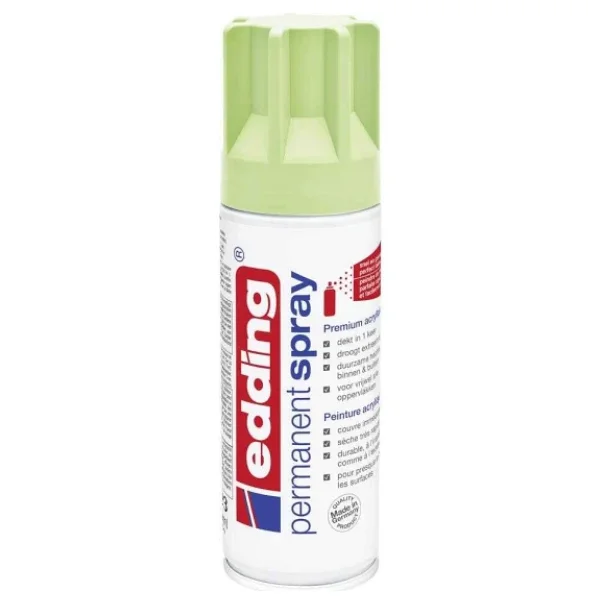 Edding 5200 Permanent Sprey Premium Akrilik Boya Pastel Yeşil Mat - Görsel 4