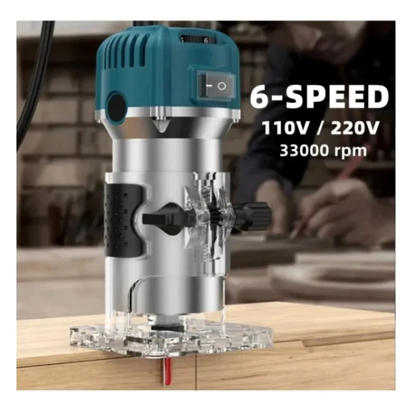 Moonshop 3100 Watt Profesyonel Formika Traşlama Freze Makinası Ve Uçları 6 Mm Pens 2 Yıl Garantili - Görsel 5