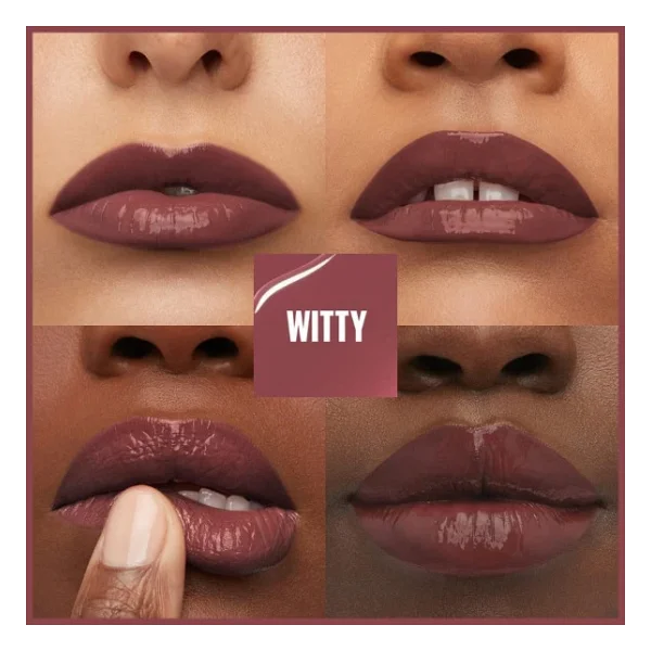 Maybelline New York Super Stay Vinyl Ink Parlak 40 Witty Likit Ruj - Görsel 2