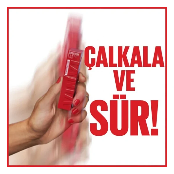 Maybelline New York Super Stay Vinyl Ink Parlak 40 Witty Likit Ruj - Görsel 3