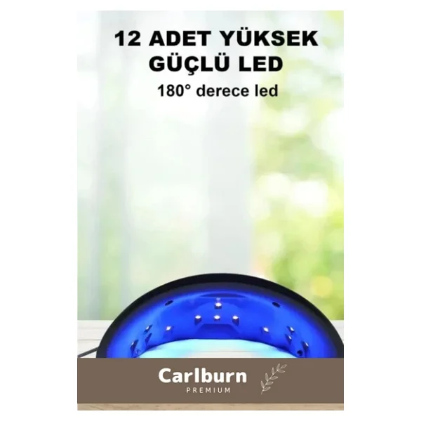 Premium 36W 12 Adet Uv Led Işıklı Profesyonel Dijital Göstergeli 3 Modlu Oje Tırnak Kurutucu - Görsel 4
