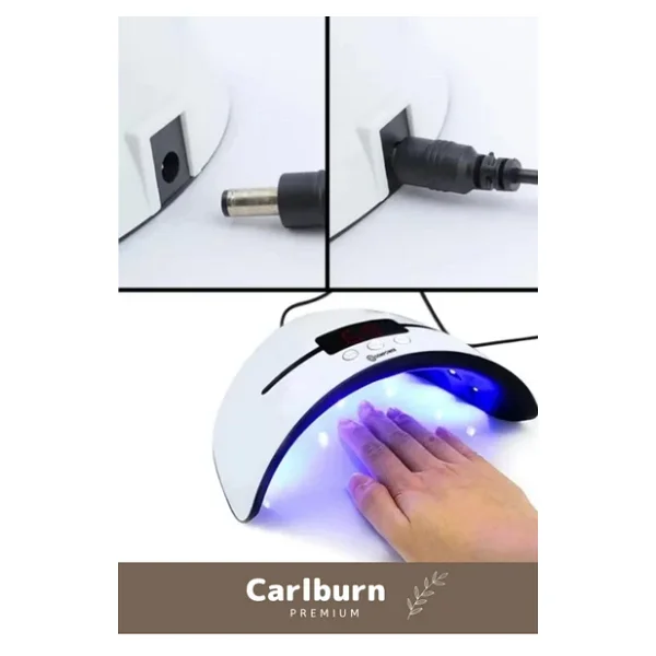 Premium 36W 12 Adet Uv Led Işıklı Profesyonel Dijital Göstergeli 3 Modlu Oje Tırnak Kurutucu - Görsel 5