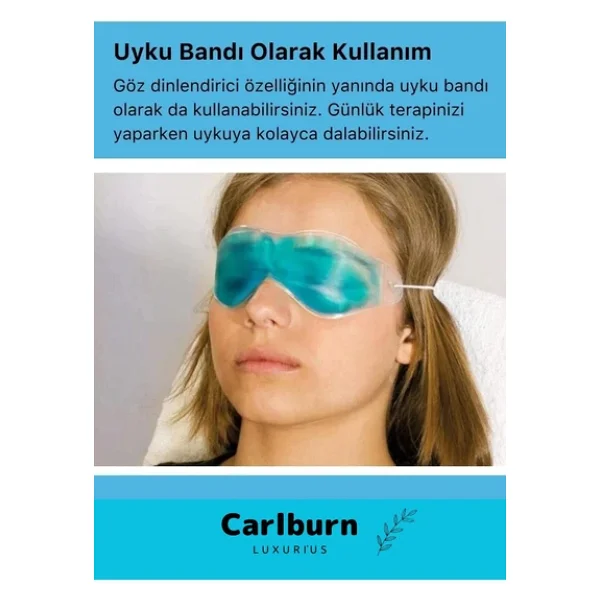 Özel Üretim Soğuk Sıcak Uygulama Göz Terapi Bandı Işık Önleyici Göz Dinlendirme Jel Uyku Bandı - Görsel 2