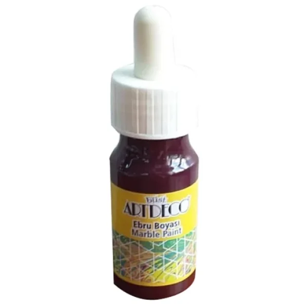 Artdeco 016b Ebru Boyası 48 Mürdüm 30ml - Görsel 4